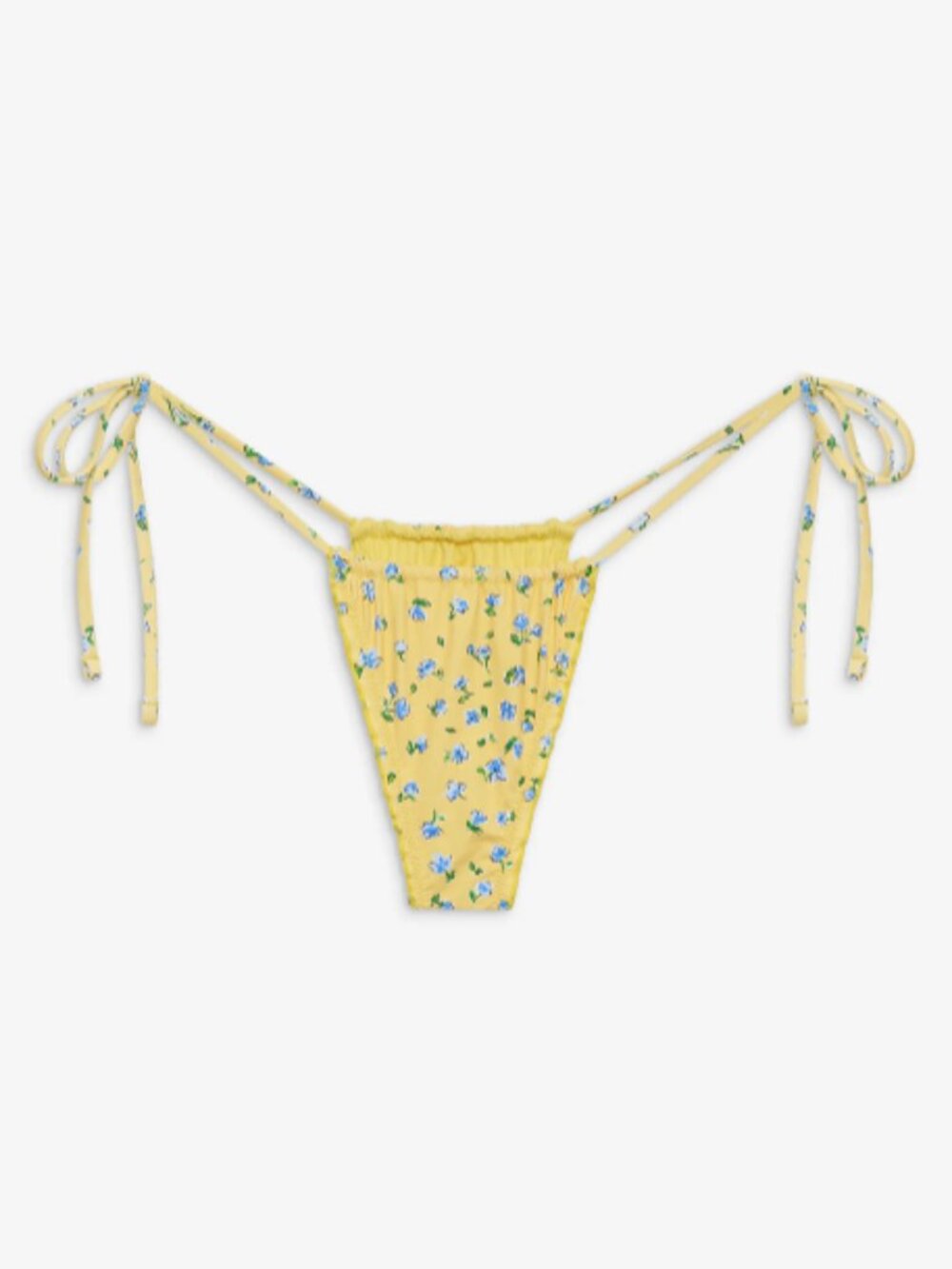 Frankie's Bikinis Tidal Floral Micro Bikini Bottom